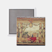 Oktober/Schloss der Tuilerien Magnet (Vorderseite/Rückseite)