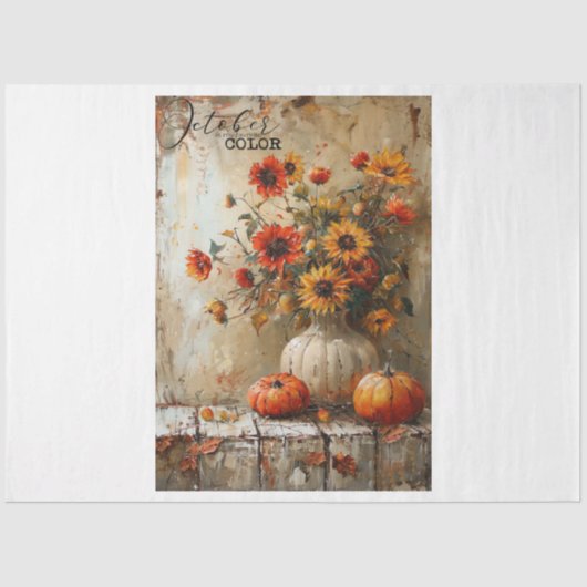 Oktober Seidenpapier (Vorderseite)