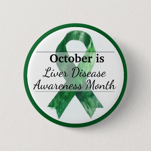 Oktober Sensibilisierungsmonat für Lebererkrankung Button (Vorderseite)
