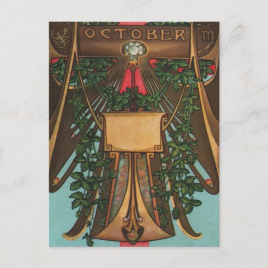 Oktober - Skorpio Postkarte (Vorderseite)