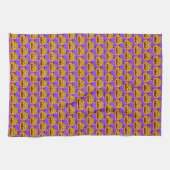 Oktober Spooky Halloween Candy Pumpkin Geschirrtuch (Horizontal)
