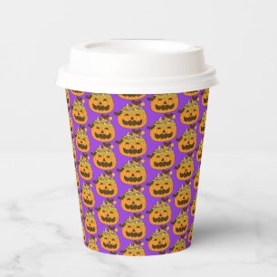 Oktober Spooky Halloween Candy Pumpkin Pappbecher