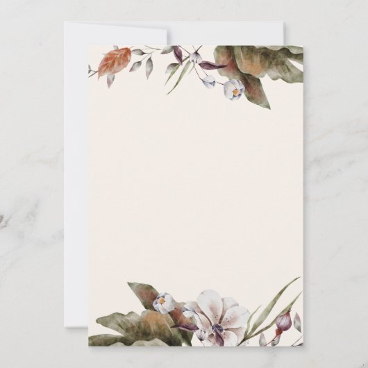 Oktober Tones Herbstwochenende Einladung (Rückseite)