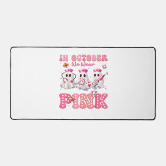 Oktober Tragen Sie Rosa Boo Krankenschwester Hallo Schreibtischunterlage