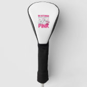 Oktober tragen wir das Bewusstsein für rosa Brustk Golf Headcover (Vorderseite)
