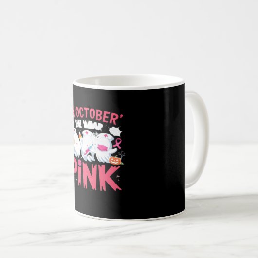 Oktober tragen wir das Bewusstsein für rosa Brustk Kaffeetasse (VorderseiteRechts)
