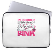 Oktober tragen wir das Bewusstsein für rosa Brustk Laptopschutzhülle (Vorderseite)