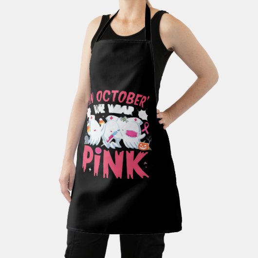 Oktober tragen wir das Bewusstsein für rosa Brustk Schürze (InSitu)