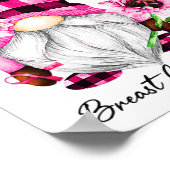 Oktober tragen wir ein pinkfarbenes Brustkrebs-Bew Poster (Ecke)