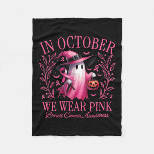 Oktober tragen wir einen Pink Breast Cancer Awaren Fleecedecke
