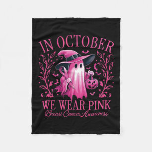 Oktober tragen wir einen Pink Breast Cancer Awaren Fleecedecke