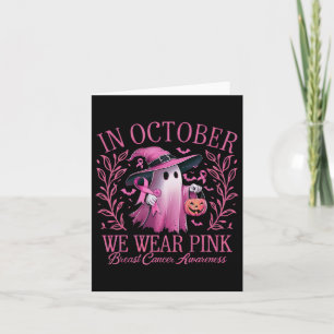 Oktober tragen wir einen Pink Breast Cancer Awaren Karte