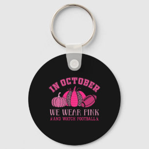 Oktober tragen wir einen rosa Brustkrebs-Bewusstse Schlüsselanhänger