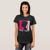 Oktober tragen wir Pink Black Afro Women Breast Ca T-Shirt (Vorne ganz)