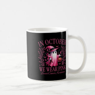 Oktober tragen wir Pink Ghost Hexe Brustkrebs Awa Kaffeetasse