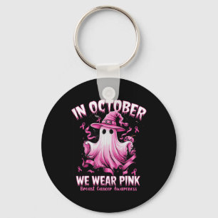 Oktober tragen wir Pink Ghost Hexe Brustkrebs Awa Schlüsselanhänger