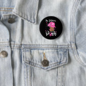 Oktober tragen wir rosa Brustkrebs-Bewusstsein sch Button (Beispiel)