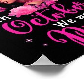 Oktober tragen wir rosa Brustkrebs-Bewusstsein sch Poster (Ecke)