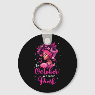 Oktober tragen wir rosa Brustkrebs-Bewusstsein sch Schlüsselanhänger