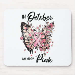 Oktober tragen wir rosa Ribbon Brustkrebs-Auswarne Mousepad