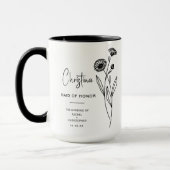 Oktober-Trauzeugin | Pot Marigold Birth Blume Tasse (Links)