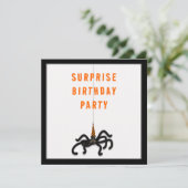 Oktober Überraschendes Party Einladung (Stehend Vorderseite)