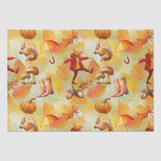 Oktober und November Seidenpapier (Vorderseite)