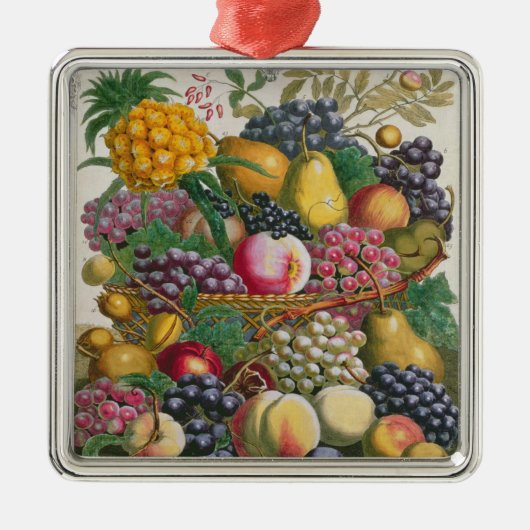 Oktober, von 'zwölf Monaten Früchten Ornament Aus Metall (Vorne)