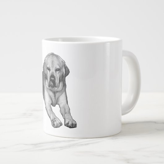 Oktober-Wächter in Dots Jumbo-Tasse (Vorderseite Rechts)