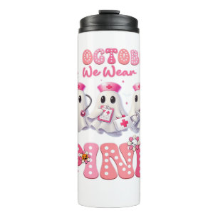 Oktober Wear rosa Boo Nurse Halloween Kostüme Wom Thermosbecher