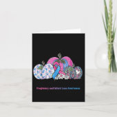 Oktober Wir Tragen Nk & Blau Schwangerschaft Säugl Karte (Vorderseite)