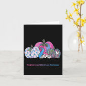 Oktober Wir Tragen Nk & Blau Schwangerschaft Säugl Karte (Gelbe Blume)