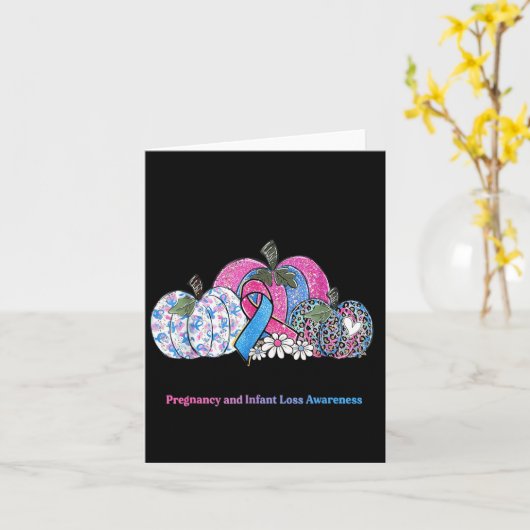 Oktober Wir Tragen Nk & Blau Schwangerschaft Säugl Karte (Gelbe Blume)