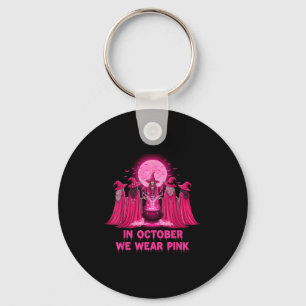 Oktober Wir Tragen Nk Hexe Halloween Brustkrebs A Schlüsselanhänger