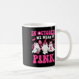 Oktober Wir tragen rosa Brustkrebs-Ghosts Hallowee Kaffeetasse