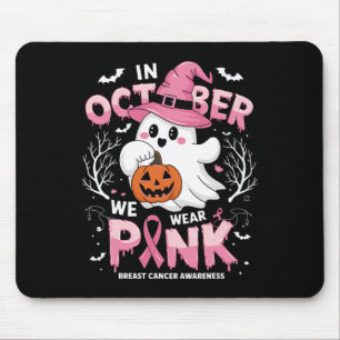 Oktober Wir tragen rosa Hemd Geist Brustkrebs Awa Mousepad