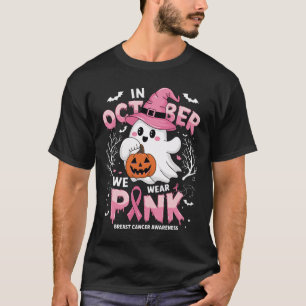Oktober Wir Tragen Rosa Hemd Geist Brustkrebs Awa T-Shirt