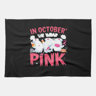 Oktober Wir Tragen Rosa Krankenpfleger Brustkrebsb Geschirrtuch