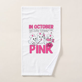 Oktober Wir Tragen Rosa Krankenpfleger Brustkrebsb Handtuch