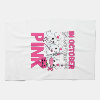 Oktober Wir Tragen Rosa Krankenschwester Brustkreb Geschirrtuch