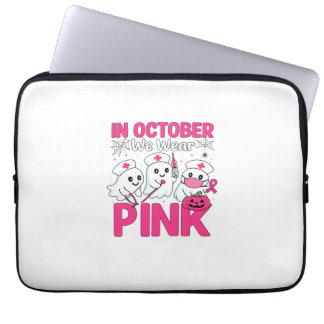 Oktober Wir Tragen Rosa Krankenschwester Brustkreb Laptopschutzhülle