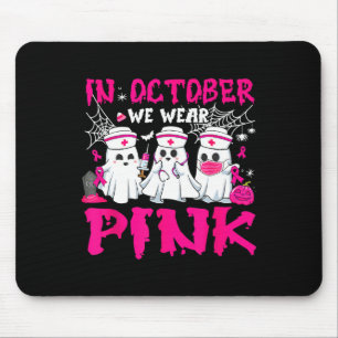 Oktober Wir tragen rosa Krankenschwester Geist Hal Mousepad