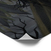 Oktober Woods Gothic Vampire Halloween Poster (Ecke)