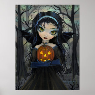 Oktober Woods Gothic Vampire Halloween Poster