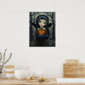 Oktober Woods Gothic Vampire Halloween Poster (Küche)