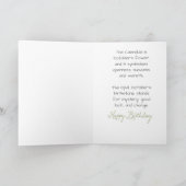 Oktobercalendula-und -opal-Geburtstag Karte (Innenseite)