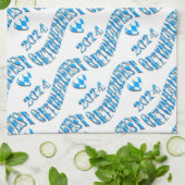 Oktoberfest 2024 Flag Farben Bayern Bayern Geschirrtuch (Gefaltet)