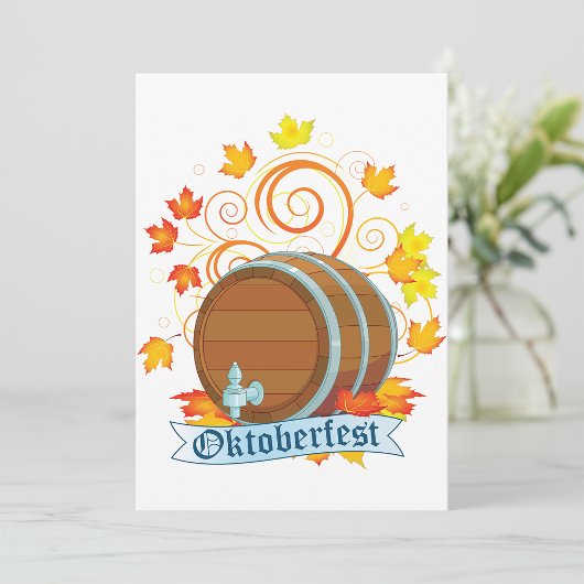 Oktoberfest-Barrel-Einladungen Einladung
