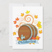 Oktoberfest-Barrel-Einladungen Einladung (Vorderseite)