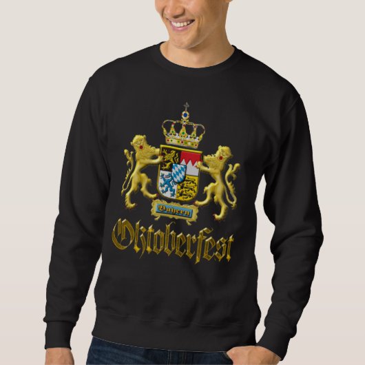 Oktoberfest Bavaria Wappen Sweatshirt (Vorderseite)